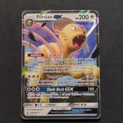 Pokemon TCG Persian GX Sm-Unbroken Bonds 149/214 Holo Ultra Rare Full Art GX NM - Image 2