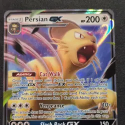 Pokemon TCG Persian GX Sm-Unbroken Bonds 149/214 Holo Ultra Rare Full Art GX NM - Image 3