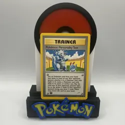 Pokemon Personality Test U Trainer 102/105 Ex/NM 1st Edition Neo Destiny Pokemon - Image 1