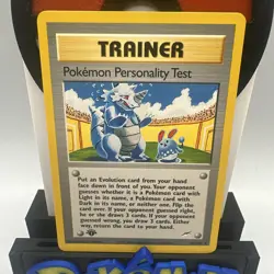 Pokemon Personality Test U Trainer 102/105 Ex/NM 1st Edition Neo Destiny Pokemon - Image 2