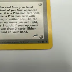 Pokemon Personality Test U Trainer 102/105 Ex/NM 1st Edition Neo Destiny Pokemon - Image 5