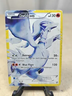 Reshiram Full Art 113/114 Pokemon TCG 2011 Black & White Expansion - Image 2