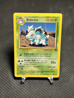 1999 Pokemon TCG Jungle Set Nidorina 40/64 Uncommon - LP - Image 1