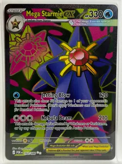 Mega Starmie EX 102/088 Full Art Ultra Rare Pokemon TCG: Perfect Order - Image 1