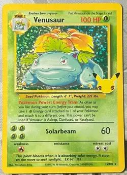 Venusaur - 15/102 - Celebrations Classic Collection - NM - Pokemon - Image 1