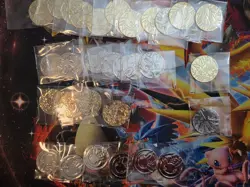 Pokemon 31 Lot Metal Elite Trainer Box Coins Lucario Charizard Mewtwo Pikachu - Image 1