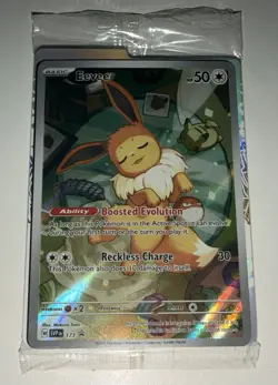 Pokemon SEALED Eevee SVP 173 Prismatic Evolutions Holofoil ETB Promo - Image 1