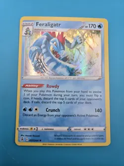 Feraligatr Holo Rare - 057/264 - Fusion Strike Pokemon 2021 NM - Image 1