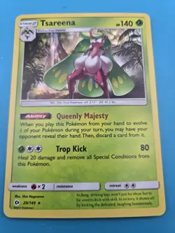 Pokemon TCG Tsareena 20/149 SM Base Set Holo NM - Image 1