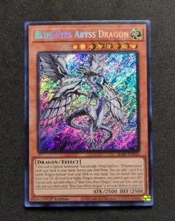 Yu-Gi-Oh! TCG Blue-Eyes Abyss Dragon 1st Edition RA01-EN016 Holo - Image 1