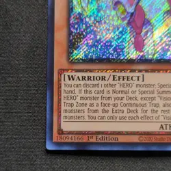 Yu-Gi-Oh! TCG Vision HERO Faris 1st Edition RA01-EN004 Holo - Image 5