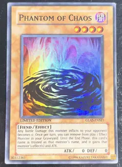 Yu-Gi-Oh! Phantom of Chaos Gladiator's Assault GLAS-ENSE1 Limited Super Rare LP - Image 1