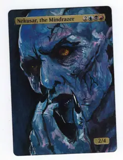 Nekusar, the Mindrazer Altered Art Mtg Hand Painted Card Commander - Image 1