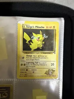 Pokemon Card Binder Lot – Vintage Promos, Lt. Surge Pikachu, Mewtwo + More - Image 2