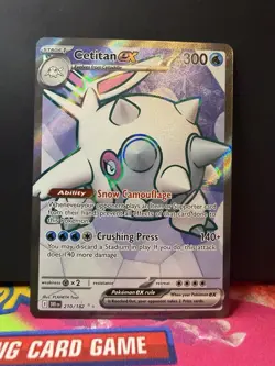 Pokemon TCG Cetitan EX Full Art Ultra Rare Holo Card 210/182 - Image 1