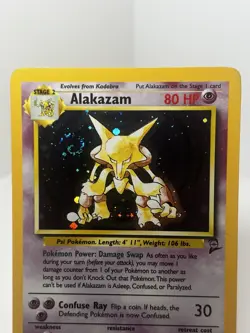 Pokemon Alakazam TCG Card Base Set 2 Holo Unlimited Rare Card - Image 1