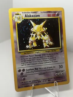 Pokemon Alakazam TCG Card Base Set 2 Holo Unlimited Rare Card - Image 3