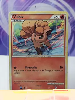 Vulpix Common HGSS Unleashed 68/95 2010 MP Pokemon Card - Image 1