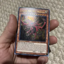 Yu-Gi-Oh! Slifer the Sky Dragon LDK2-ENS01 Ultra Rare Holo Card 1996 - Image 4
