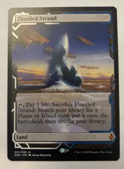 (1x) Flooded Strand - Zendikar Rising Expedition - NM - MTG - Image 1
