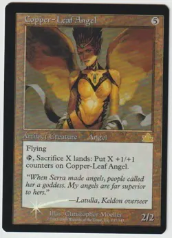 MAGIC THE GATHERING COOPER-LEAF ANGEL PROPHECY EDITION MINT/NEAR MINT FOIL - Image 1