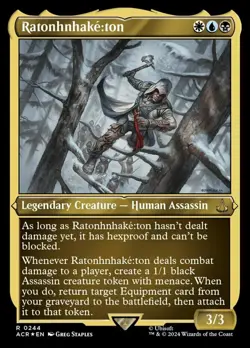 Mint/Near-Mint, English - 1 x MTG Ratonhnhake:ton - Foil Etched Universes Beyond - Image 1
