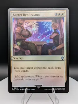 Secret Rendezvous (0219) Barrett & Cloud FOIL: Final Fantasy MTG Commander (NM) - Image 1