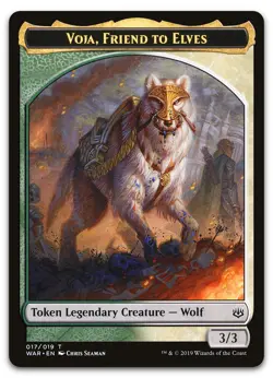 Voja, Friend to Elves Token #17 (LP) War of the Spark WAR Magic MTG - Image 1