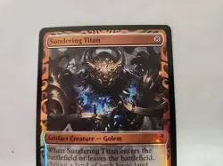 MTG Sundering Titan -Masterpiece Kaladesh Inventions LP FOIL Magic The Gathering - Image 2