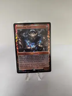 MTG Sundering Titan -Masterpiece Kaladesh Inventions LP FOIL Magic The Gathering - Image 5