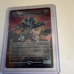 Magic: The Gathering Mechagodzilla Battle Fortress Promo Welcome Back 2020 - Image 1