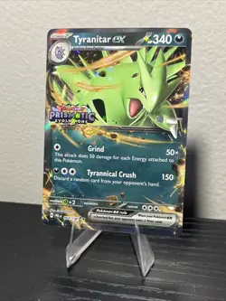 Pokemon TCG Tyranitar EX Cosmos Holo Ultra Rare Card Stamped NM - Image 2
