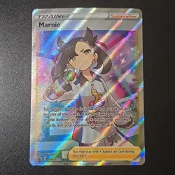 Marnie SWSH121 Holo Promo Trainer NM Mint Pokemon BLACK STAR PROMO FREE SHIPPING - Image 1