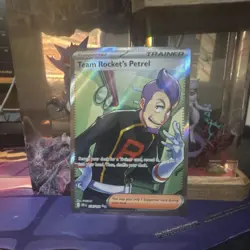 Pokemon Team Rocket's Petrel Trainer Full Art Holo Destined Rivals 226/182 - Image 1