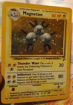 Magneton 9/130 Holo Base Set 2 Pokemon Card - Image 2