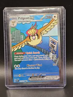 Pokemon TCG Obsidian Flames Pidgeot EX 225/197 Special Illustration Rare - Image 1