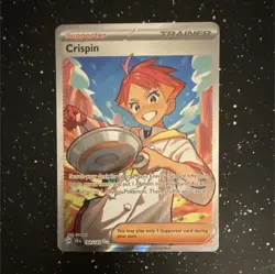 Crispin 164/142 SV07 Stellar Crown Ultra Rare Full Art Holo Pokemon TCG English - Image 1