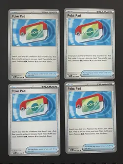 4x Poke Pad 081/088 x4 - Perfect Order Pokemon Playset ME03 - Image 1