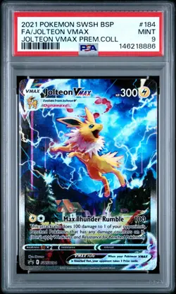 Pokemon TCG Jolteon VMAX SWSH184 SWSH Promo Card - PSA 9 Mint - Image 1