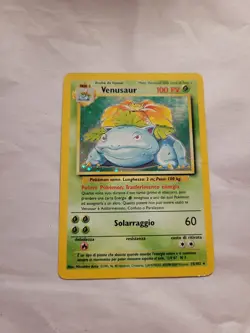 Pokemon ITALIAN Base Set Holo Foil Venusaur 15/102 - Image 1