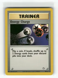 Energy Charge Neo Genesis Rare Pokemon Near Mint or Better - Image 1