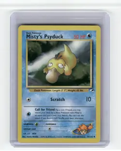 Misty's Psyduck Gym Heroes Uncommon Pokemon Near Mint or Better - Image 1