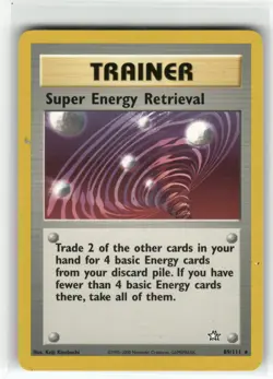 Super Energy Retrieval Neo Genesis Rare Pokemon Near Mint or Better - Image 1