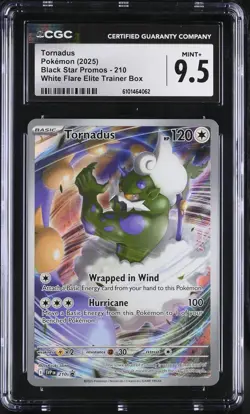 Pokemon TCG: 2025 Black Star Promos #210 Tornadus CGC 9.5 - Image 1