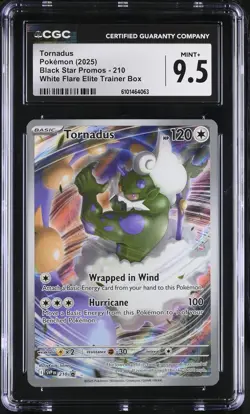 Pokemon TCG: 2025 Black Star Promos #210 Tornadus CGC 9.5 - Image 1