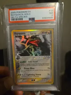 2005 Pokemon EX RAYQUAZA-HOLO PSA 7 - Image 1