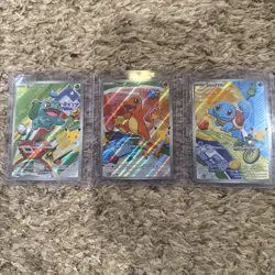 Pokemon First Partner Kanto Set Charmander Squirtle #37, 38, 39 Bulbasaur - Image 1
