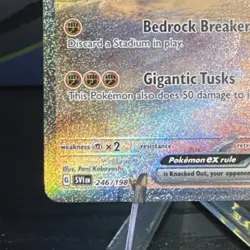 Pokemon Great Tusk ex 246/198 SV01 Illustration Rare Holo 250HP - Image 5