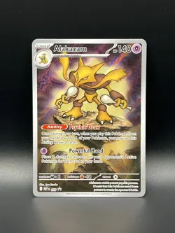 Alakazam 009 Pokemon TCG Me01 Mega Evolution Black Star Promo ETB Holo - Image 1