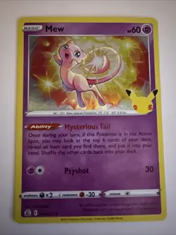 Pokemon TCG Mew Holo - 011/025 - Celebrations - Image 1